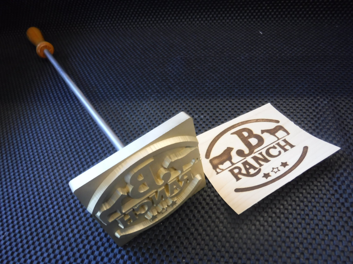 Brass Flame Heated Branding Iron - B-Ranch